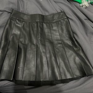 Abercrombie Faux Leather Skirt small NYT